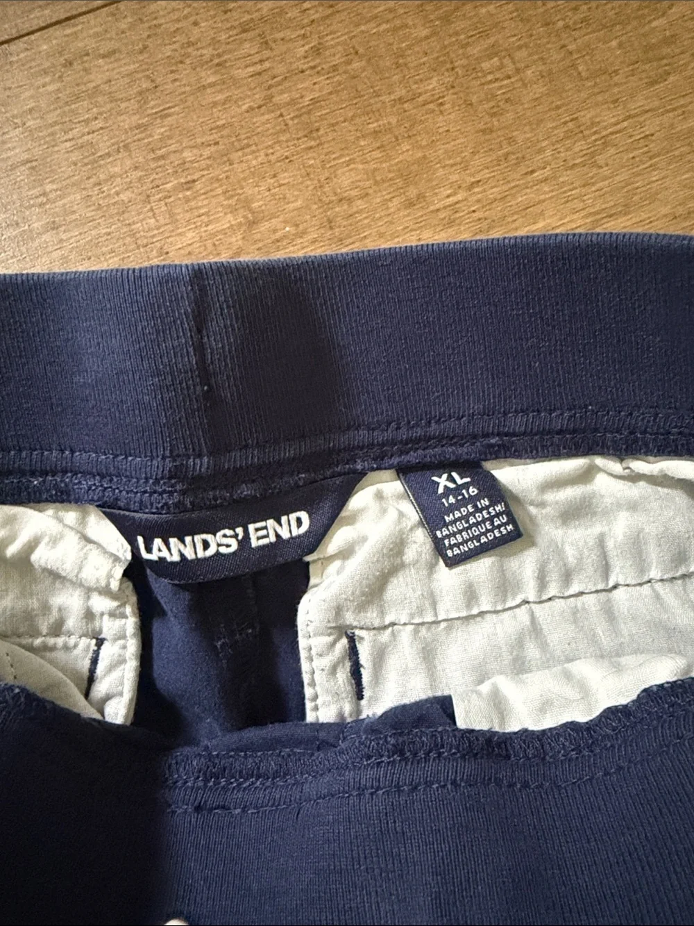 🎉Lands' End Navy Blue Kids Drawstring Jogger Pants